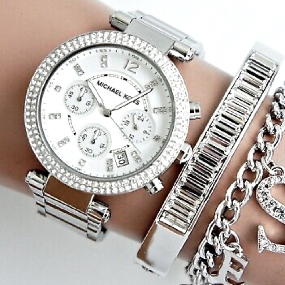 Silver Michael Kors Parker Watch